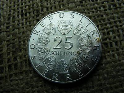 Ezüst 25 schilling, 1968