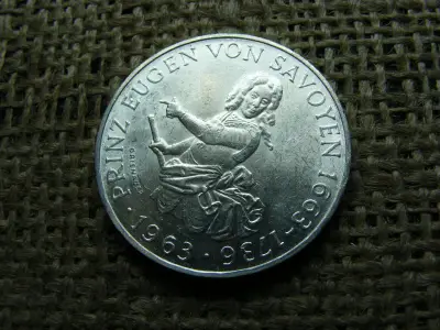 Ezüst 25 schilling, 1963, Ausztria