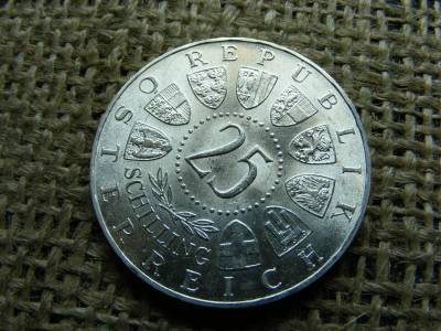 Ezüst 25 schilling, 1963, Ausztria