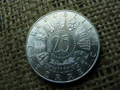 Ezüst 25 schilling, 1957