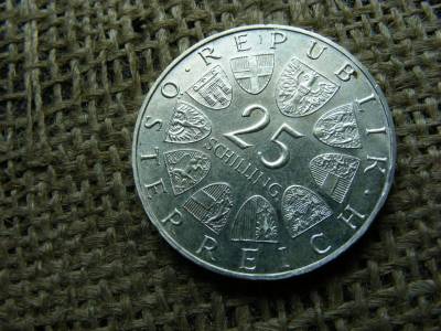 Ezüst 25 schilling érme, 1971