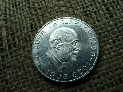 Ezüst 25 schilling érme, 1958
