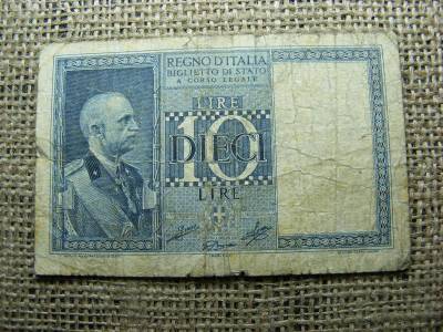 10 Lire, 1939, Olaszország