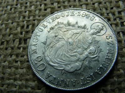 Ezüst 20 krajcár, 1848, KB