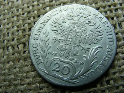 Mária Terézia 20 krajcár, 1778, Prága