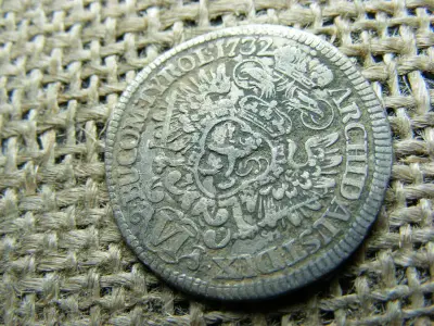 Ezüst 6 krajcár, 1732, Prága