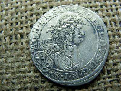 Ezüst 15 krajcár, 1664, Bécs, XV