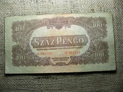 100 pengő, 1944, Vörös Hadsereg, Nagy számok