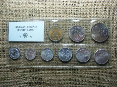 10 Forintos Érme, 1971, Fóliás Forgalmi Sor