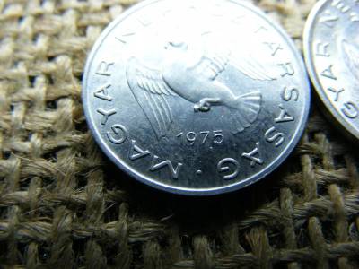 10 fillér, 1975, pár (nagy és normál)