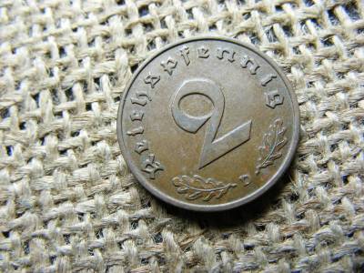 Birodalmi 2 pfennig, 1937 D