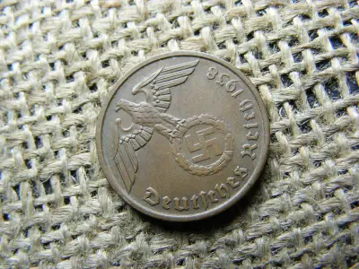 Birodalmi 2 pfennig, 1938 D