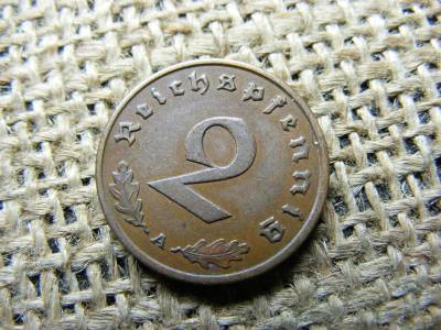 Birodalmi 2 pfennig érme, 1938 A