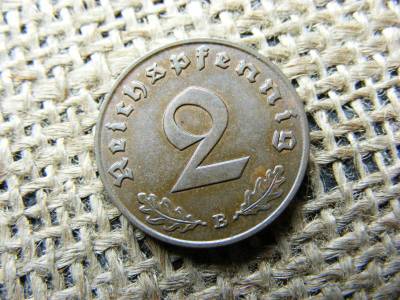 Birodalmi 2 pfennig, 1939, B jel