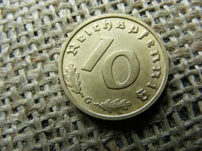 Birodalmi 10 pfennig, 1938 G