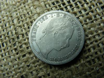 Ezüst 1/4 forint, 1862 A, Ferenc József