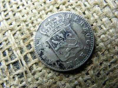 Ezüst 6 krajcár, 1836, Nassau, ritkább