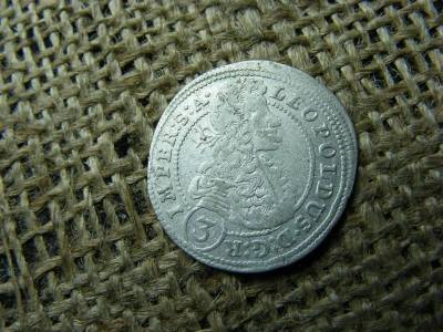 Lipót ezüst 3 krajcár, 1701 GE