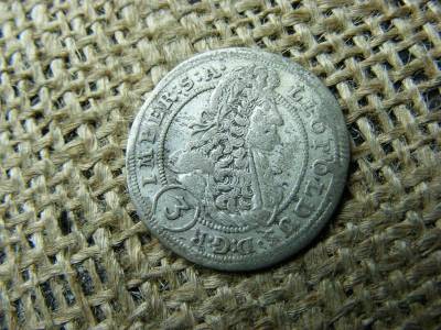 Lipót ezüst 3 krajcár, 1702 GE