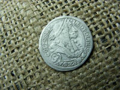 Lipót ezüst 3 krajcár, 1704, IA