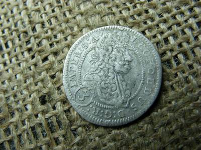 Lipót ezüst 3 krajcár, 1704, GE
