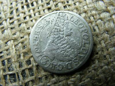 Lipót ezüst 3 krajcár, 1696, Prága