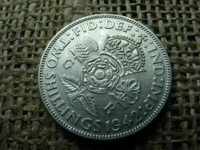 Ezüst 2 shilling, 1942, Nagy-Britannia