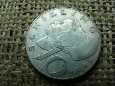 Ezüst 10 schilling, 1957, Ausztria