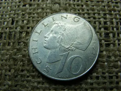 Ezüst 10 schilling, 1971, Ausztria