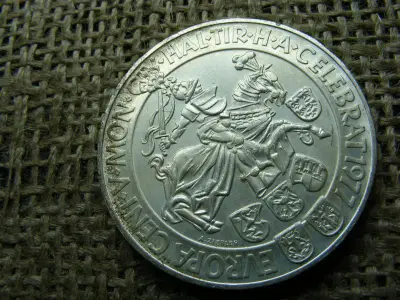Ezüst 100 schilling, 1977