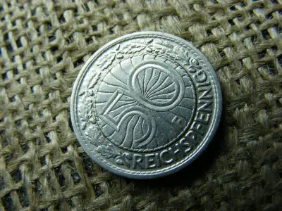 50 Pfennig érme, 1927, F jelzés