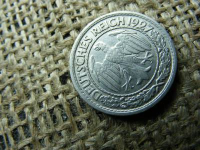 50 Pfennig érme, 1927, F jelzés