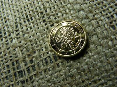 Aranyozott 1 euró cent érme, 2011