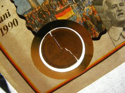 Aranyozott Német boríték, 1989, Berlini fal