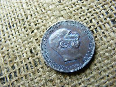 Ezüst 1 korona érme, 1915, extra patina
