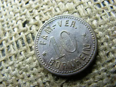 Hesse-Nassau Bornheim 10 Pfennig Token, zseton