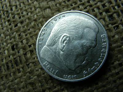 Birodalmi ezüst 2 márka, 1939, F