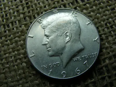 Ezüst USA 1/2 dollár, 1967
