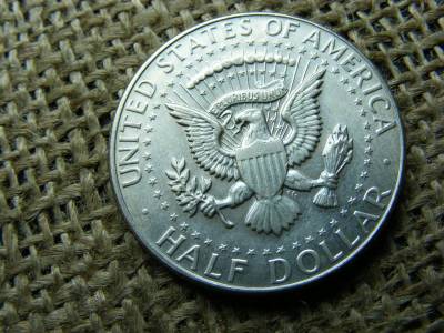 Ezüst USA 1/2 dollár, 1967
