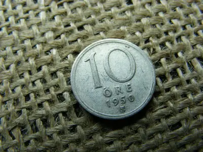 Ezüst 10 öre, 1950, Svédország
