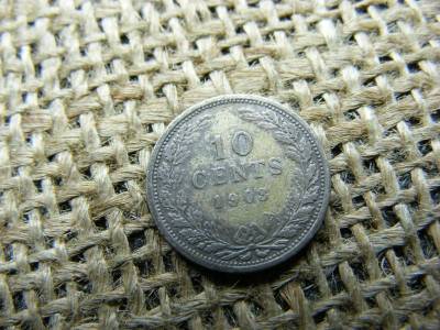 Holland ezüst 10 cent, 1903