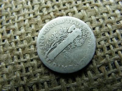 USA ezüst dime, 1918 D