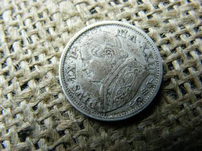 Ezüst 10 soldi 1868, 50 centesimi