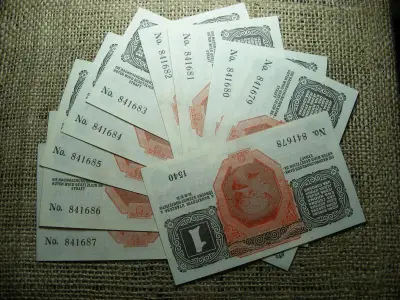 1 korona bankjegy, 1916, DÖ, hajtatlan, kötegből