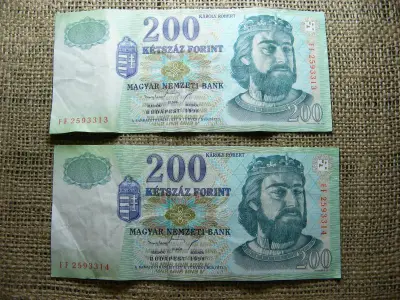 200 forintos bankjegy, 1998, sorszámkövető pár