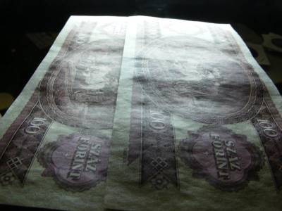 100 forintos bankjegy, 1962, EF-aUNC pár