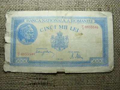 5000 Lei bankjegy, 1944, Május