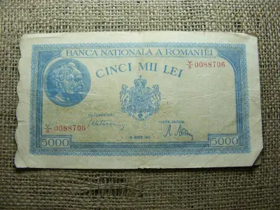 5000 Lei bankjegy, 1945, március