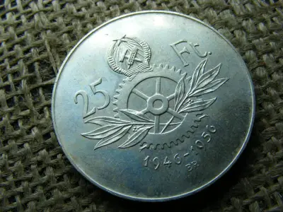 Ezüst 25 forintos érme, 1956