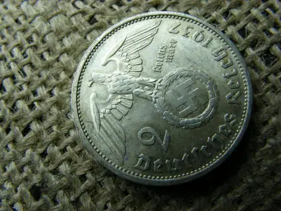 Ezüst Birodalmi 2 márka, 1937, F